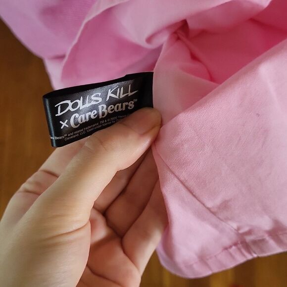 Dolls Kill Care Bear Pink Pinafore Corduroy New with Tag XS - Picture 9 of 16